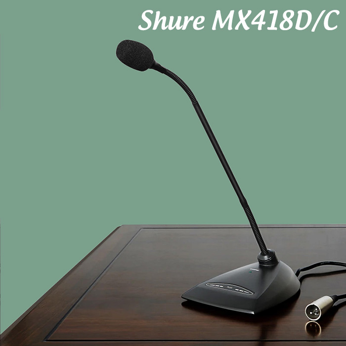 Micro cổ ngỗng Shure MX418D/C Micro cổ ngỗng Shure MX418D/C