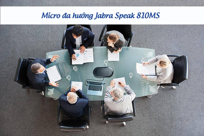 Micro đa hướng Jabra Speak 810MS có thể sử dụng trong nhóm 15 người