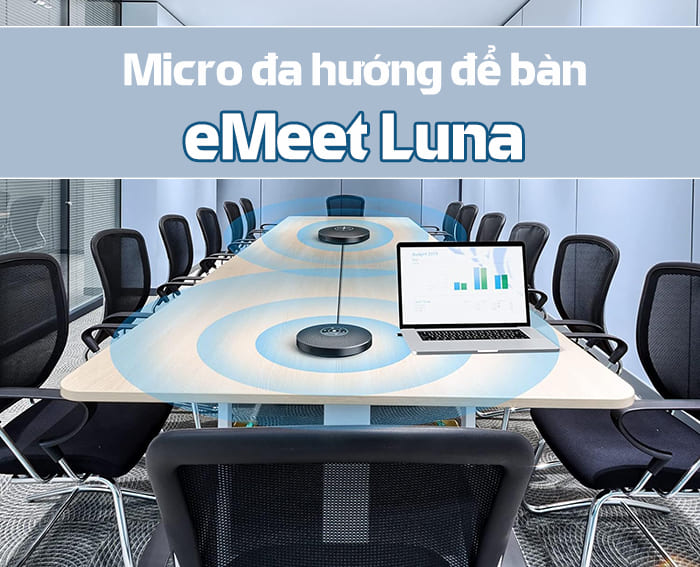 Micro để bàn hội nghị trực tuyến eMeet Luna: 2.180.000 VNĐ Micro để bàn hội nghị trực tuyến eMeet Luna: 2.180.000 VNĐ