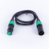 Dây XLR Cannon hai đầu đực cái Kiwi 80cm